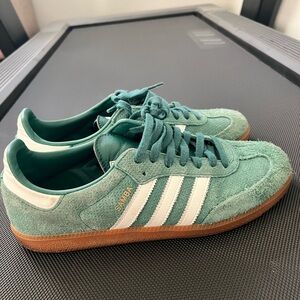 Adidas Samba Green and White Men's Sneakers